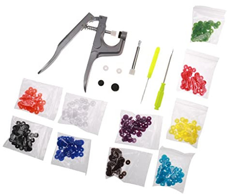 Pince à main pour installer des boutons-pression en plastique - Outil de bouton-pression en aluminium pour T3, T5, T8