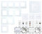 WLAN Touch Lichtschalter Wechselschalter Dimmer Serienschalter Steckdose | LED beleuchtet | Alexa/Google Home kompatibel | Glasrahmen | LUXUS-TIME (Treppenbeleuchtung mit Bewegungsmelder (ohne WLAN))