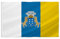 PTEROSAUR Bandera de las Islas Canarias, 3 x 5 pies, banderas de las comunidades autónomas de las Islas Canarias (Islas Canarias, 2 x 3 pies)