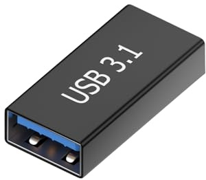 Ouitble USB C auf USB 3.1 Adapter 10Gbps für PC Laptop Tablet | USB C Buchse auf USB 3.1 A Buchse Konverter Zum Anschließen von Zwei Steckern Verlängerungsstecker für Datentransfer Aufladen