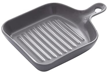 Gatuida Quadratische Grillplatte Aus Hochwertigem Material Kochgeschirrplatte Für Küche Mikrowellenteller Mit Antihaftbeschichtung Unzerbrechlicher Teller Für Müheloses Übertragen Von