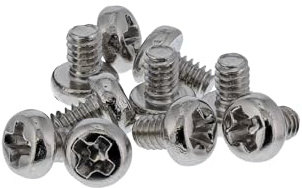 InLine Schraubenset für M.2 SSD Montage, Kreuzschlitz, M2x3mm, Vernickelter Stahl, Ideal für Mainboard und Adapterkarten, 10 Stück, 77784A