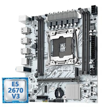 Scheda madre Fit For MACHINIST X99 PR9-H Kit set scheda madre bianco Intel Xeon E5 2670 V3 LGA 2011-3 CPU + DDR4 16GB RAM NVME/SATA M.2 Combo opzionale(Motherboards)