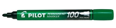 Permanent Marker Bullet Tip Green sca-100-g