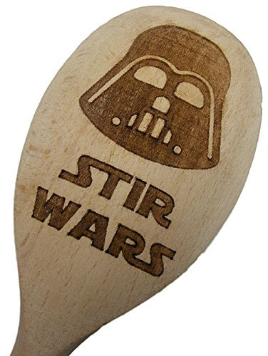 FastCraft Cucchiaio da cucina di legno ispirato alla saga di Darth Vader Stir Wars