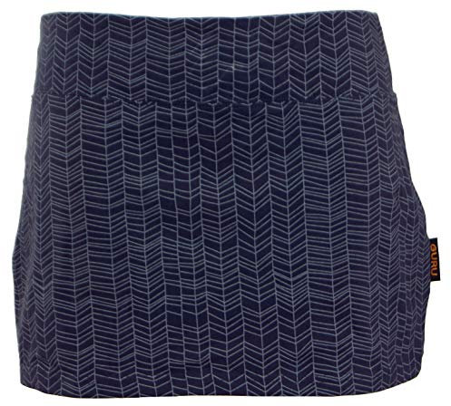 GURU SHOP Minirock aus Bio-Baumwolle, Hüftschmeichler, Organic Yoga Rock - Taubengrau, Damen, Size:S/M