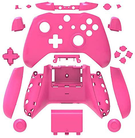 Carcasa completa para Xbox One Slim y mandos inalámbricos Xbox One S (rosa)