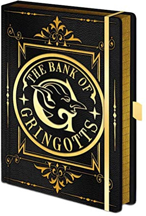 Pyramid International HARRY POTTER A5 Notebook Embossed with Gringotts Foil Design - Official Merchandise