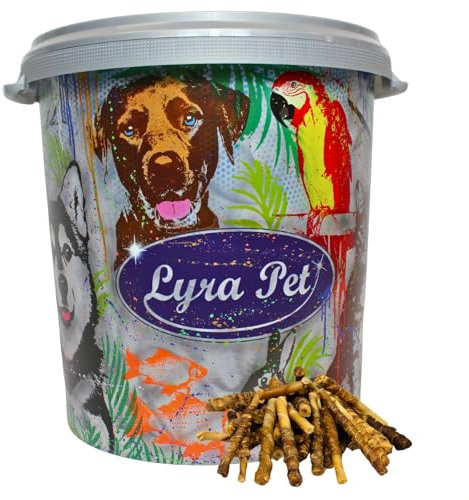 Lyra Pet® 5 kg Büffelsticks 5000 g mit Rindfleischstreifen Hund in 30 L Tonne