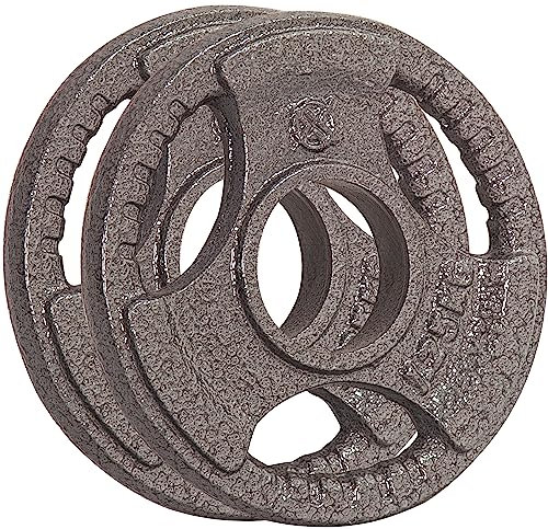 RIP X Pair of Tri Grip 2 Olympic Weight Plates in Cast Iron - 1.25kg