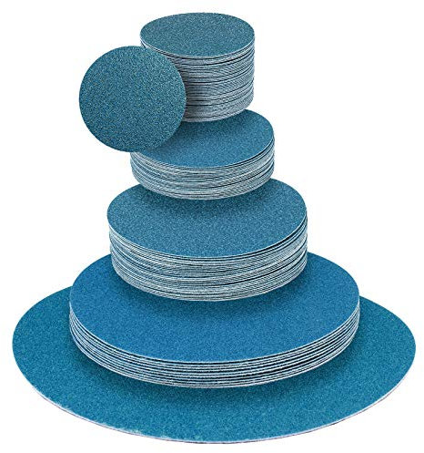 Klingspor Klett-Schleifscheiben für Tellerschleifer und Exzenter-Schleifer Schleifpapier PS 21 FK | Ø 300 mm | ungelocht | 5 Stück | Körnung-Korn: 320