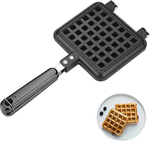 Gofrera con superficie, Plancha para Waffle para gofres antiadherente de aluminio para gofres, 31.5 x 14CM