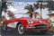 30 x 20 cm Retro Blechschild passend für Corvette Fans, Deko Werkstatt, Garagen, Auto Schild, geprägtes Stahlblech