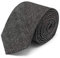 Brera67: elegante dunkelgraue Krawatte aus Seide und Wolle 148 x 8 | Krawatten für Herren | Krawatte Jungen | Accessoires Männer für Jacke und Anzug