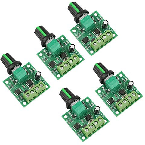 5 Stück PWM Niederspannungs-Gleichstrommotor-Drehzahlregler 1.8V 3V 5V 6V 12V 2A 1803B 1803BK Einstellbarer Treiberschalter mit Drehzahlregelung