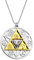 BNQL Legend of Zelda Triforce Halskette Gamer Geeks Geschenk, Edelstahl