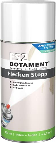 Botament FS2 Flecken Stopp - Perfekte Abdeckung für Flecken durch Feuchte, Rauchen, Schimmel und mehr