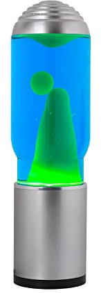 I-TOTAL - Lampe à Lave Magma & Glitter (silver liquide bleu/cire verte)
