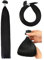 U Tip Hair Extensions Real Human Hair 18 Inch Pre Bonded Keratin Nail Tip Straight Remy Hair Extensions (50g #1 Black)