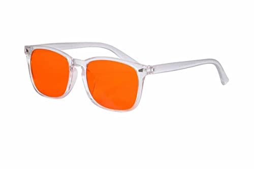 SHINU 99,9% Herrenbrille Blaulichtblockierende Brille mit Orange Getönten Filtergläsern für Nacht-Anti-Blaulicht-Brille Computerbrille-SH068074(SH068C4