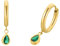 Amor Creolen Edelstahl Damen Ohrschmuck, mit Zirkonia synth., 2,7 cm, Gold, Kommt in Schmuck Geschenk Box, 2034293