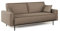 Divani.Store Schlafsofa, Wildleder, braun, 200 cm
