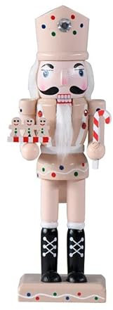 URMAGIC Casse-Noisette Traditionnel en Bois,25cm/35cm Noël Casse Noisette Figurine,Casse Noisette Soldat Fantoche Jouet, Casse Noisette Noël Décoration, Noël Casse Noisette Ornements