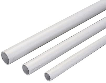 6 Pezzi Tubo rigido Ø 20 mm 2 metri grigio in PVC passacavi a parete per cavi elettrici