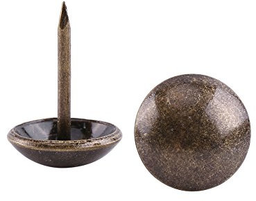 naegel zum polstern 100 Stück Vintage-Polsternägel, Bronze, Metallanhänger, Möbel, Sofa, Schuhtür, Dekorative Stifte, Polsterstifte, Apolstry-Nageln, Kleine Vintage-Nägel, Möbel, Flacher Kopf, (1