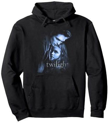 Twilight Main Poster Edward and Bella Blue Embrace Movie Sweat à Capuche
