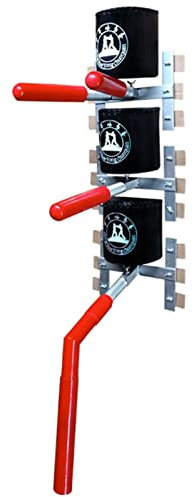 HAUTHE Wing Chun Attrappe Frühlingsflügel Chun Dummy für Kampfsporttraining, Einfache Freistehende Hölzerne Mann Stapel Dummies Verstellbare Höhe, Platz Sparen, Sich Schnell Versammeln
