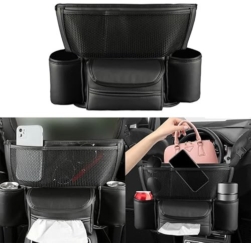 Aufbewahrungstasche für Autositze Erdbeerblase Multifunktionale Handtaschenhalter für Auto zwischen den Sitzen Autositz-Organizer Große Abnehmbar Barriere-Autonetz Tasche