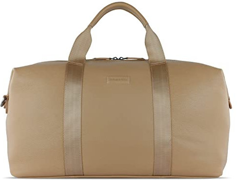 bugatti ELSA Reisetasche aus Leder, Weekender für den Urlaub, Gymtasche für Sport, Sand