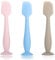 Seeway Baby Diaper Cream Spatula, 3 pack Baby Diaper Cream Spatula Applicator, Silicone Baby Butt Paste Spatula for Newborn Babies (pink, blue, brown)