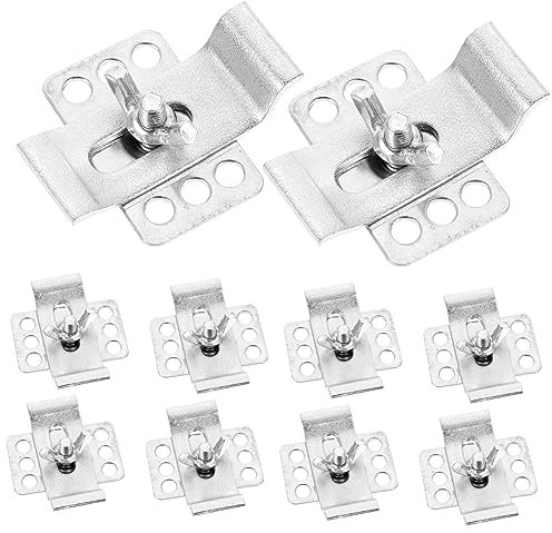 SOLUSTRE 10 Juegos Abrazaderas Para Fregadero Bajo Encimera Pinzas Para Lavabo De Baño Kit De Instalación y Reparación De Tocador Soporte De Sujeción Fregadero Granito Planchar