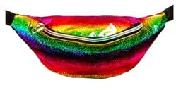 NEU Bauchtasche Hip-Bag, Glitzer-Regenbogen