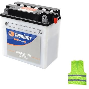 KOMPATIBEL MIT Peugeot Looxor 125 FÜR Jahr 2002 al 2003 Batterie YB9-B TECNIUM BB9-B-KOMPLETT GELIEFERT FÜR DIE VERWENDUNG VON Motorrad-ROLLEREN 9 Ampere 12 Volt 135X75X139MM BATTERIEN