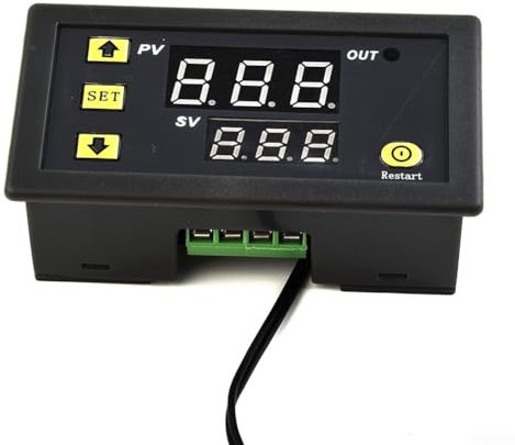 Digital Adjustable Temperature Controller, Efficiently Control Cooling And Heating With Digital Thermostat Meter And Temp Sensor Switch(110V-220V)