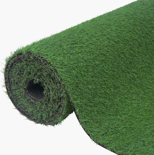 Rollos de Cesped Artificial 1x10 Barato - Césped Artificial para Exterior Resistente y Suave - Rollo Cesped Artificial Terraza Compatible con Animales - Alfombra Césped Exterior 20mm