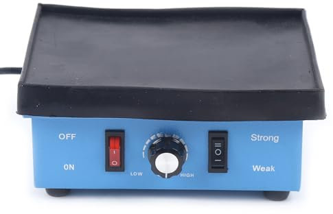 Lightakai - Dental Oszillator, 130W Square Dentalrüttler Gipsrüttler Rüttler Vibrator Lab equipment Vibrating für Zahnkliniken, Krankenhäusern und anderen Orten (Blau)