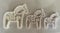Dalapferd Ausstechform Cookie Cutter, Ausstecher inkl. Stempel (weiß, Set)
