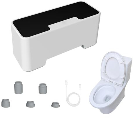 Automatische Toilettenspülung, Berührungsloser Infrarot-Toilettensensor Mit Automatischer Spülung, Wiederaufladbarer USB-Toiletten-Smart-Sensor-Spüler Mit 1200-mAh-Batterie, Empfindlicher Toilettenspü