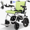 Elektrischer Rollstuhl Faltbar Leicht, 20 km Reichweite, 120 kg Traglast, 15 kg Aluminiumrahmen, Dual Control, Herausnehmbarer Akku, Luftfahrt-Zertifizierung, Elektrorollstuhl für Indoor Outdoor Reise