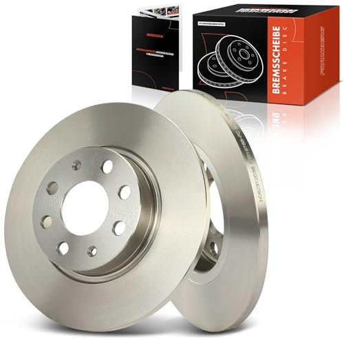 Frankberg 2x Bremsscheiben Vorne Links Rechts Voll Kompatibel mit Grande Punto 199 1.2L 2005-2011 Corsa D S07 1.0L 2006-2014 Replace# 51806099