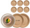 Table'Colors 150 assiettes rondes carton Kraft 22 cm - Recyclable - Marron - Ecologique - Anniversaire - Pique-nique - Mariage - Fêtes et Réceptions