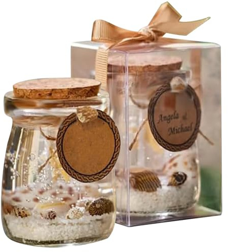 Aromatherapie-Kerzen - Geschenkset Gel-Kerzen | Duftkerzen Geschenke | Gelwachs mit Meeresmotiv | Beruhigende Duftkerzen | Wohnraum-Lufterfrischer | Kerzen im Glas für ar