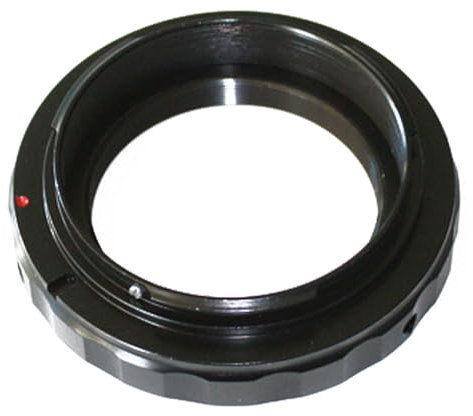 T-Ring Mount Lens Adapter T2 to EF T Mount Photography Accessory Compatible with Nikon SLR, M42 Thread, 0.75mm Pitch, Black