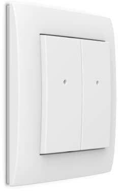 ELKO EP Interruttore da Parete MATTER RFWB-40G/MT Dimmer Universale 1 Via 16A 71W 230V Placca di Comando a Batteria 3V CR 2032
