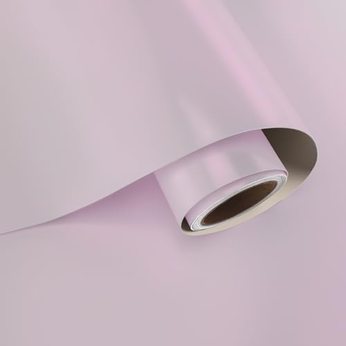 VaryPaper Papier contact en acier inoxydable rose pâle brillant de 40 x 200 cm pour appareils électroménagers, réfrigérateur, papier peint autocollant métallique pour comptoirs de cuisine, armoires