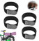 4 Stück Elastische Klettbänder, Mehrzweck Klettband mit Schnalle, Elastische Gurte mit Klettverschlüssen für Fahrrad, Hosenschutz, Gepäck, Yogamatten, Schläuche, Kabel etc